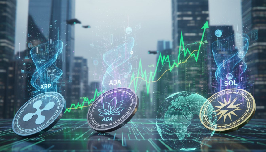  디프시크 AI 'XRP·에이다·솔라나, 2026년 최대 3,200% 상승 가능성'
