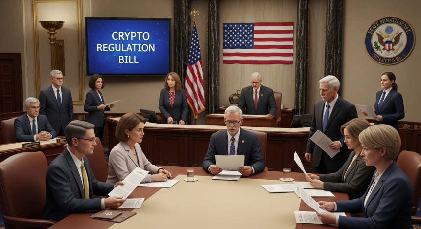  23대 23 부결 직전 통과… 美 상원, '암호화폐 시장 규제법' 본회의 간다