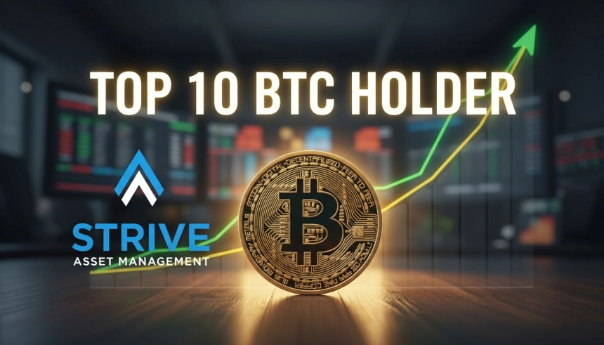 1조 8,813억 원 치 BTC 확보… 스트라이브, 상위 10대 보유 기업 등극