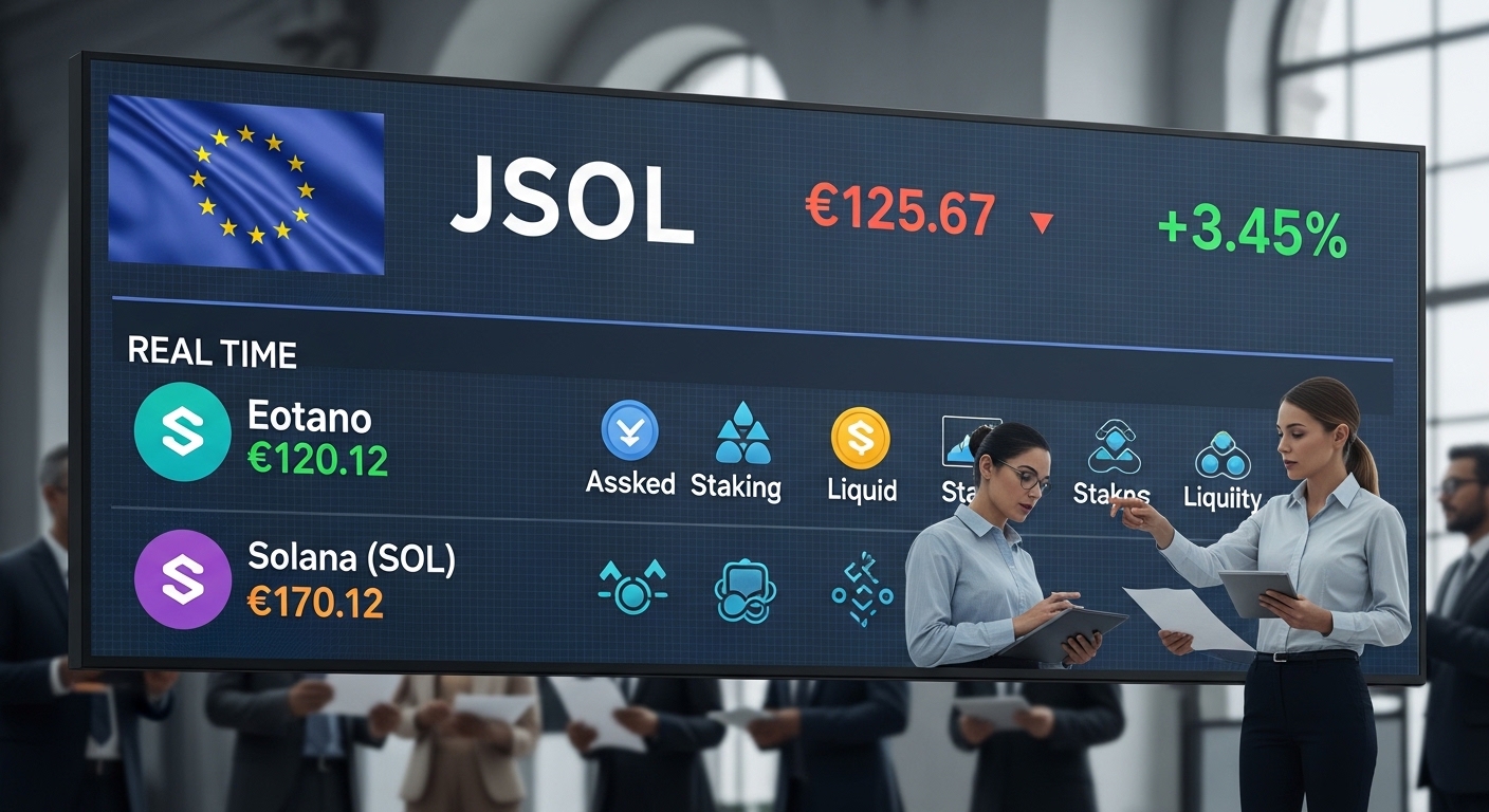 16억 7,000만 달러 유동화… 유럽 첫 'JitoSOL ETP' 상장, 솔라나 기관 공략 본격화