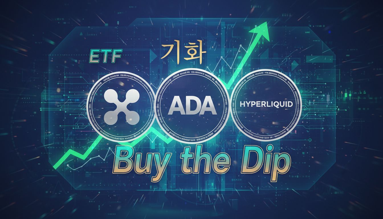 XRP·에이다·하이퍼리퀴드, 최대 +470% 상승 여력… '1월 저점 매수' 적기일까