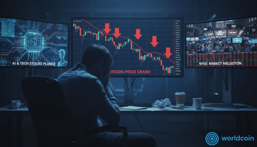  8억 1,300만 달러 청산…비트코인 8.5만 달러 붕괴, AI發 공포 확산