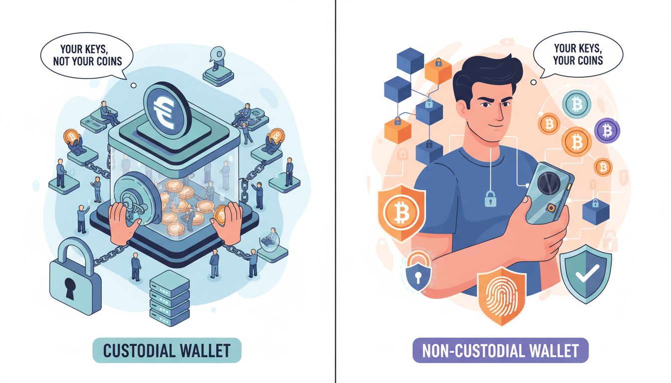 수탁형 vs 비수탁형 지갑, 암호화폐 보안과 통제의 갈림길
