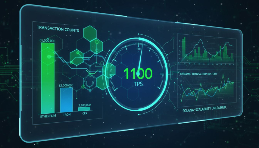 솔라나(SOL), 초당 1100건 TPS·연간 거래량 1.6조 달러… 블록체인 성능 최강 입증