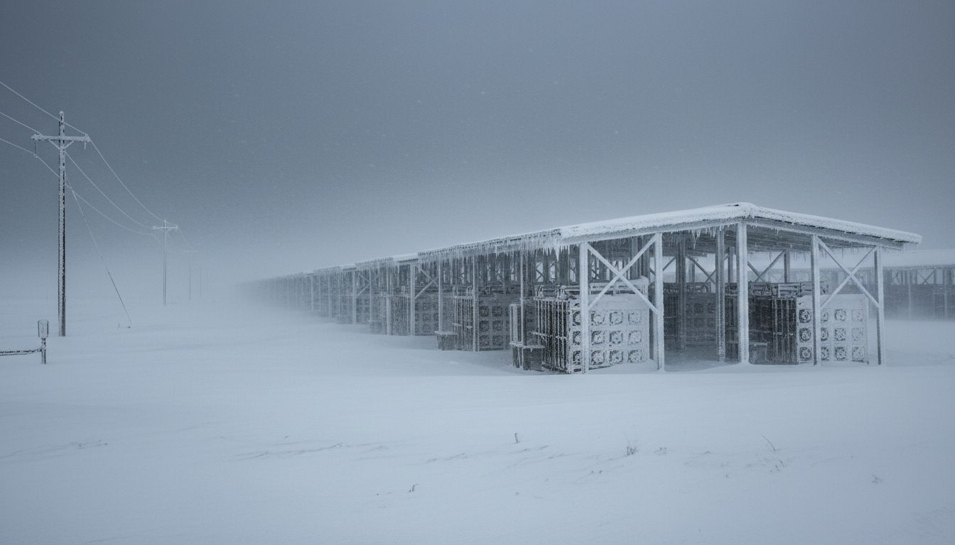 비트코인 해시레이트 40% 급락… 미국 한파에 텍사스 채굴장 일제 중단