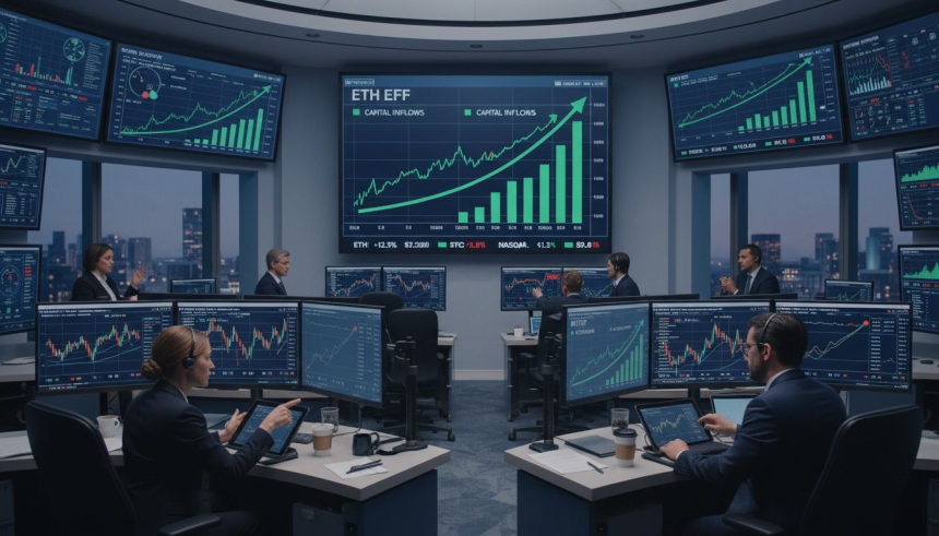  이더리움 ETF, 사흘간 유출 끝내고 하루 만에 1,676억 원 순유입…기관 자금 재진입 조짐