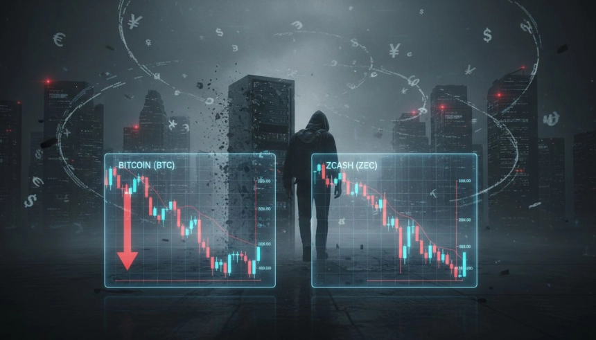 비트코인 9만 달러 무너지며 조정 국면…Z캐시, 개발자 이탈 직격탄에 20% 급락