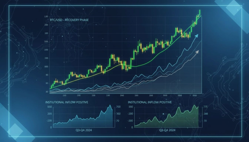 비트코인($BTC), 조정 마무리 후 상승 재돌입… 기관 유입·기술지표 회복 신호