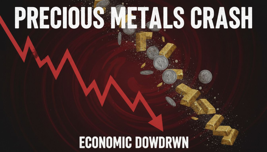  1.8조 달러 증발… 은 하루 만에 35% 폭락, '금도 12% 급락'