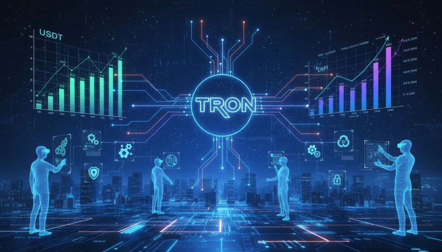 128억 달러 예치·810억 달러 USDT 공급…트론, 디파이·스테이블코인 동시 질주