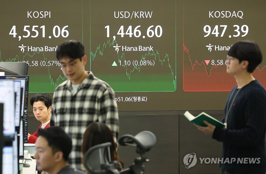  코스피, 장중 4,600 돌파…삼성전자·SK하이닉스 주도 '사상 최고'