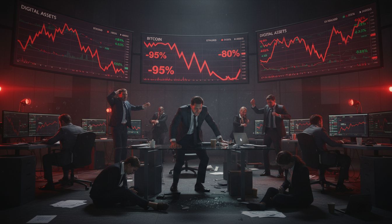 2025년 암호화폐 거물 자산 수십억 증발…세일러 8조 원·윙클보스 59% 손실