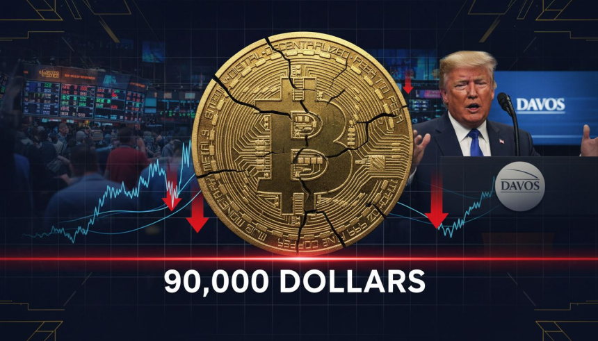  비트코인 $BTC, 9만 달러 붕괴…트럼프 '클래리티 법안' 지연이 시장 발목