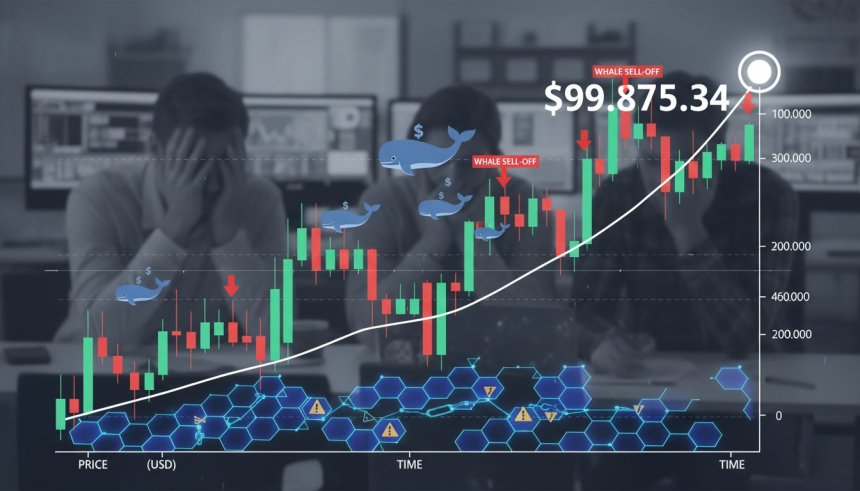 비트코인($BTC), 10만 달러 육박…온체인 지표는 '축적' 아닌 '재분배' 경고