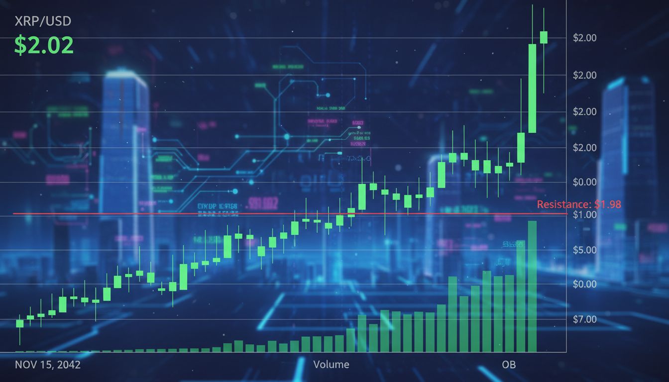 3배 많은 '롱' 포지션… XRP, 2달러 돌파 초읽기