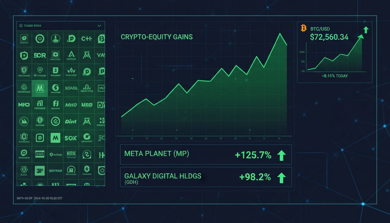 비트코인 9% 상승에도…메타플래닛 등 크립토주 50% 급등