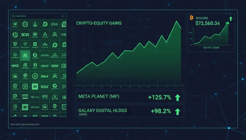 비트코인 9% 상승에도…메타플래닛 등 크립토주 50% 급등
