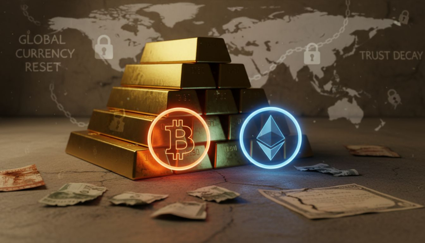  금값 5,000달러 돌파…비트코인·이더리움, 정부 밖 자산으로 부상