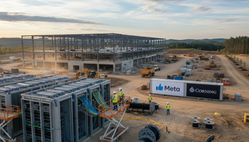  메타, 코닝과 8조 원 규모 광섬유 계약…미국 내 AI 인프라 확장 본격화