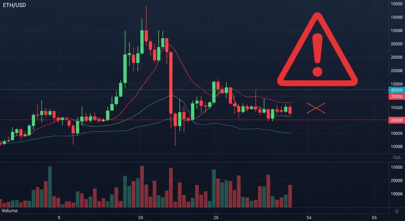 2,250달러 붕괴 경고… 이더리움, 25% 추가 하락 가능성 불거졌다