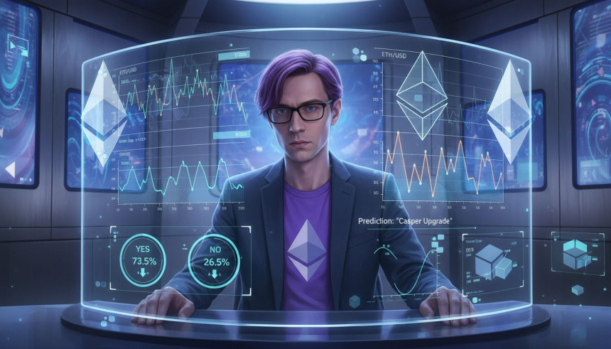  비탈릭 부테린, '광기에 반대 베팅'으로 1억 원 수익…예측시장 신뢰성 경고