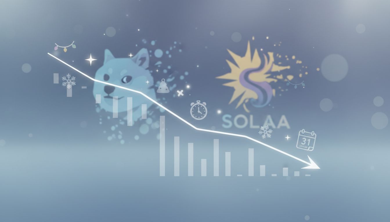 도지코인·솔라나 거래량, 작년 절반 수준으로 급감…시장 관심 한풀 꺾여