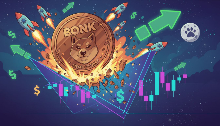 봉크(BONK), 60% 급등하며 밈코인 반등 주도…기술적 랠리 시동