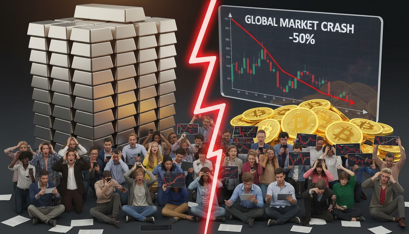 은값 하루 만에 15% 급락…크립토 투자자도 수천억 손실