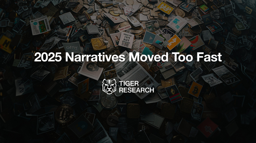  내러티브의 해, 2025년 크립토 시장을 주도한 4가지 키워드…타이거리서치 분석