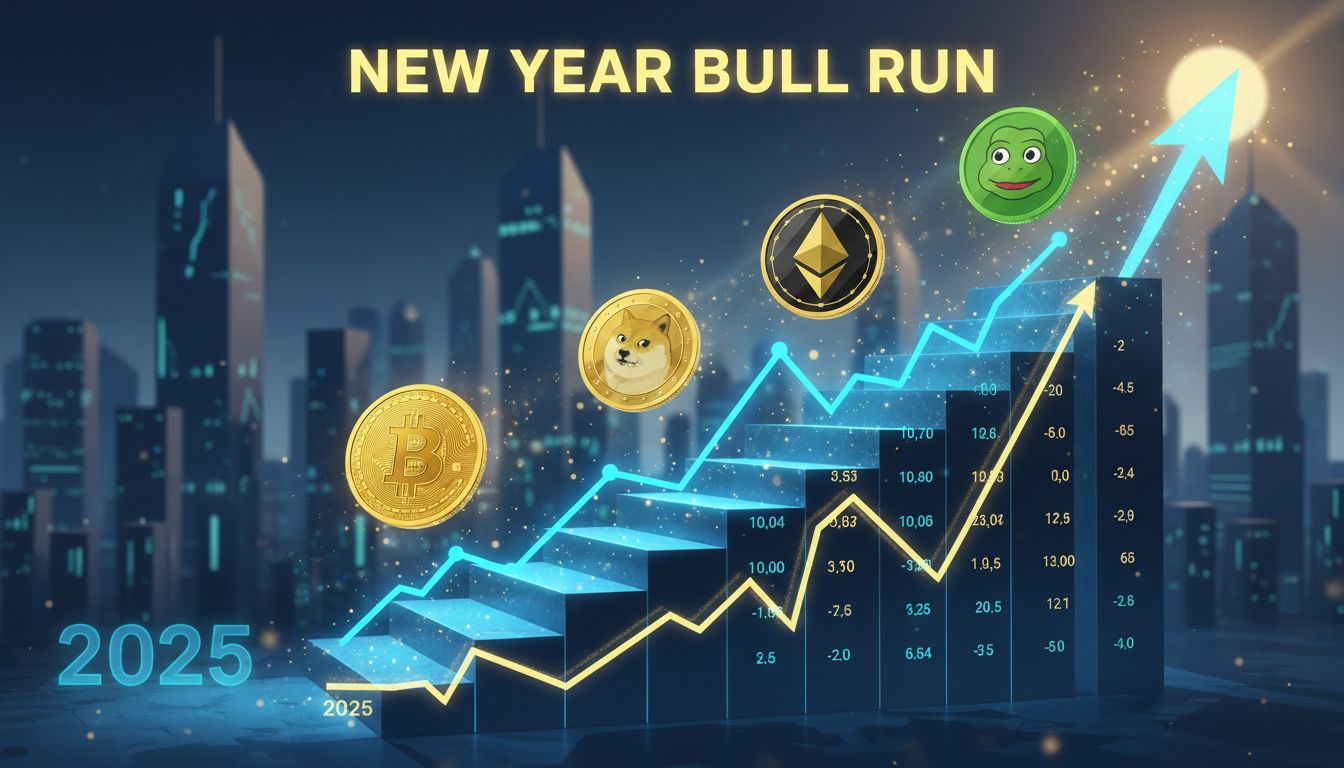 비트코인·이더리움 새해 첫날 강세…PEPE 30% 급등에 밈코인 랠리