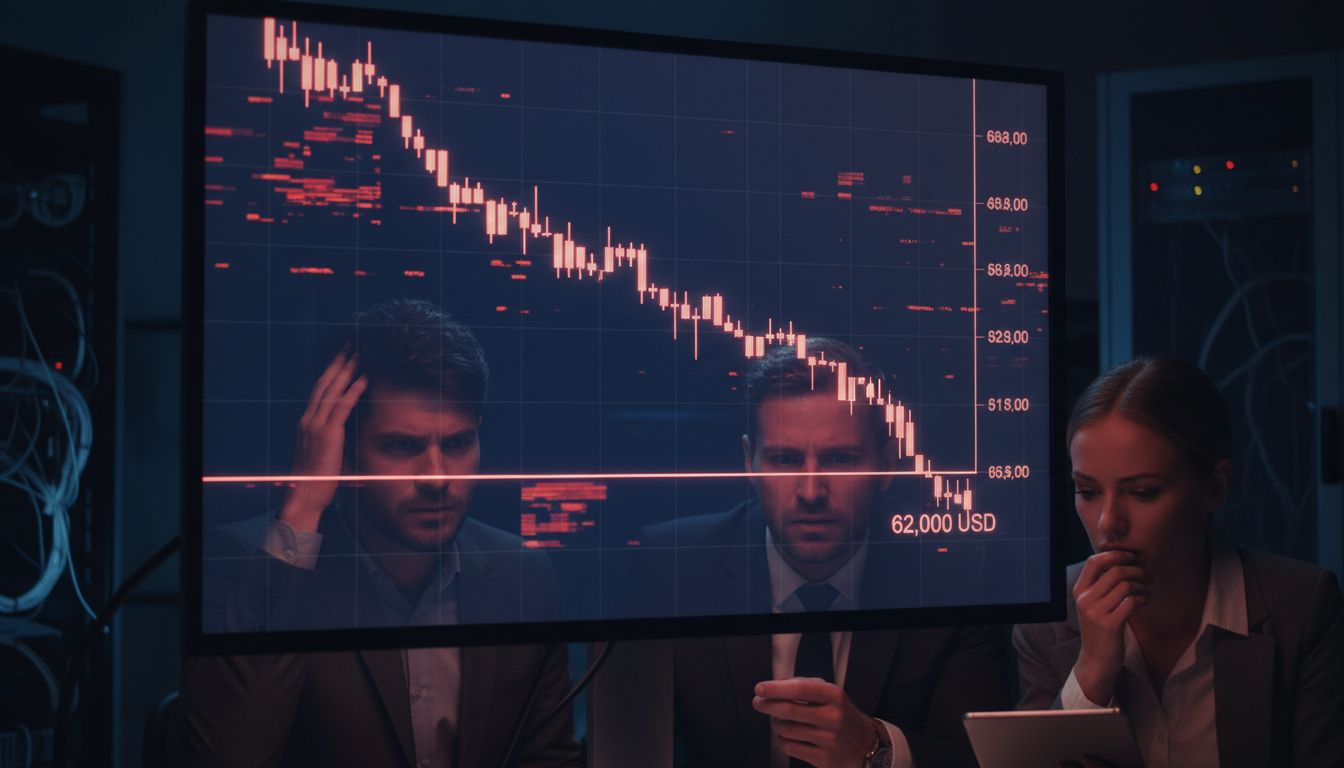 6만 2,000달러 붕괴 임박… 비트코인, 약세장 신호 '동시다발'