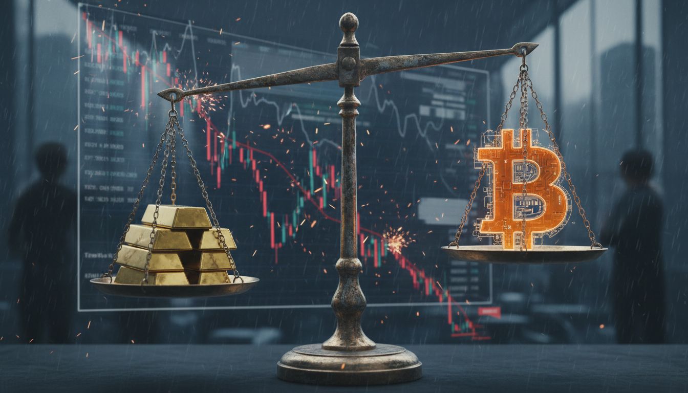 비트코인, 금 대비 가치 '57% 급락'…2017년 수준 근접했다