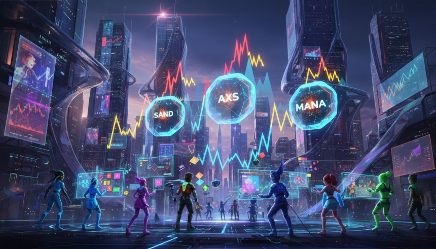  SAND·AXS·MANA 급등…게임·메타버스 랠리, 실체는 ‘포켓 반등’