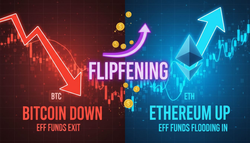  2800만 달러 유입… 이더리움 ETF, 비트코인 하락 속 '플리프닝' 신호탄 되나