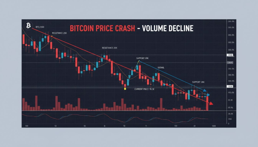  거래량 40% 급감… 비트코인, 8만 500달러 붕괴 시 7만 6,400달러 위험도