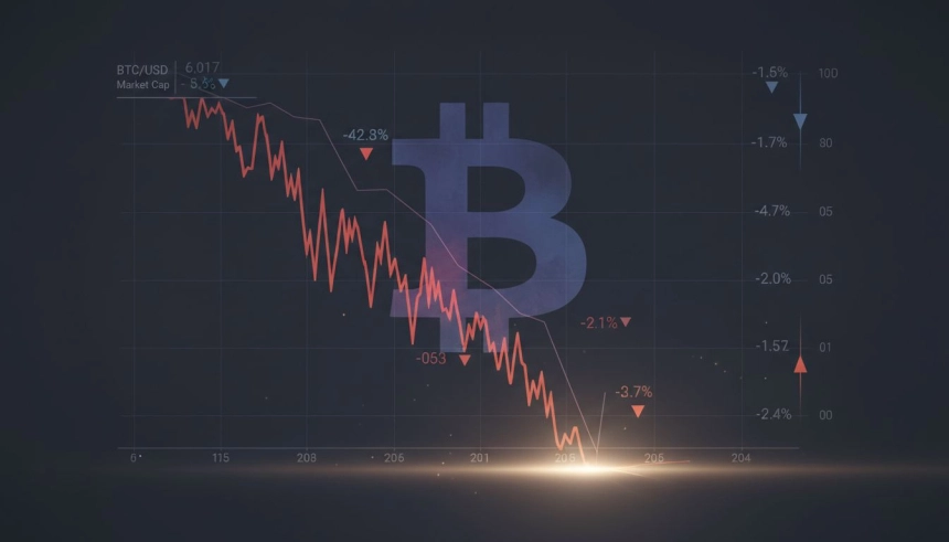 비트코인 샤프 비율 '-0.5'…저위험 구간 진입, 반등 신호일까