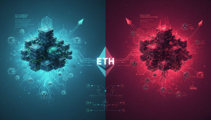  이더리움($ETH), 메인넷 트래픽 급증…‘주소 독극물’ 스팸 공격 우려 확산