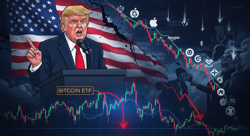  1조 1,813억 원 유출… 비트코인 ETF, 트럼프 '관세 발언' 직격탄