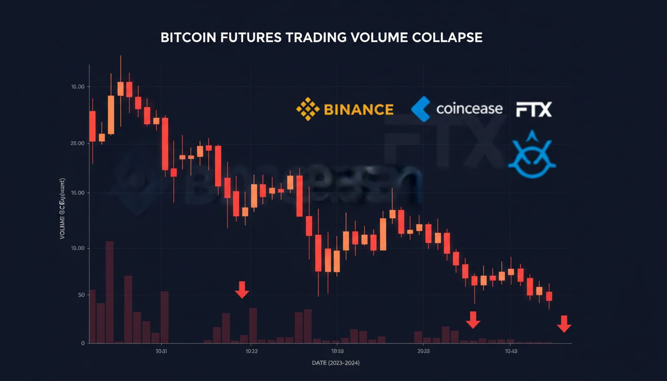 1조 900억 달러로 '뚝'…비트코인 선물 거래, 2024년 최저치