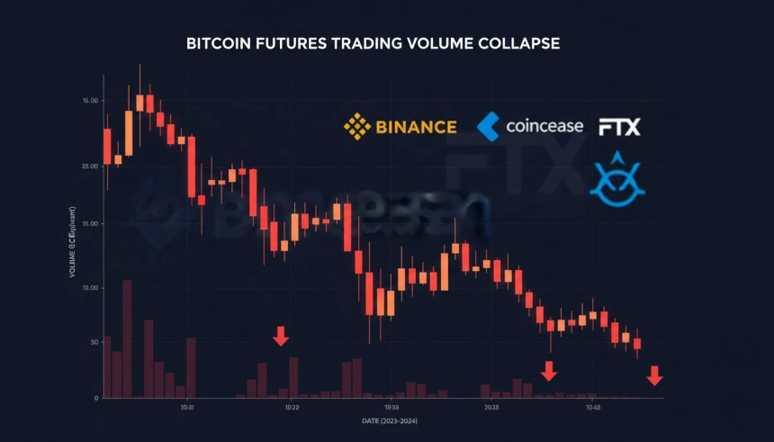 1조 900억 달러로 '뚝'…비트코인 선물 거래, 2024년 최저치