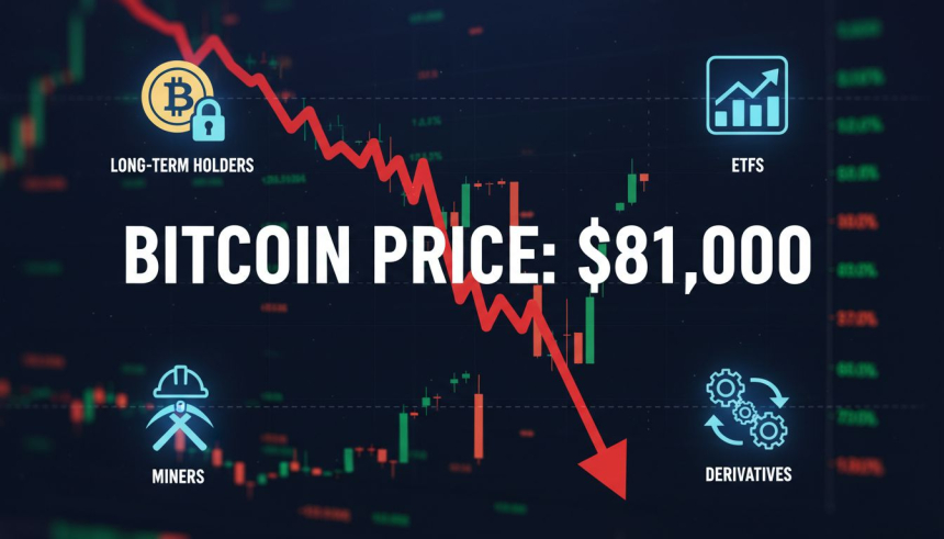  3억 달러 롱 청산+30일간 37만 BTC 매도… 비트코인, 왜 8만1천 달러까지 밀렸나