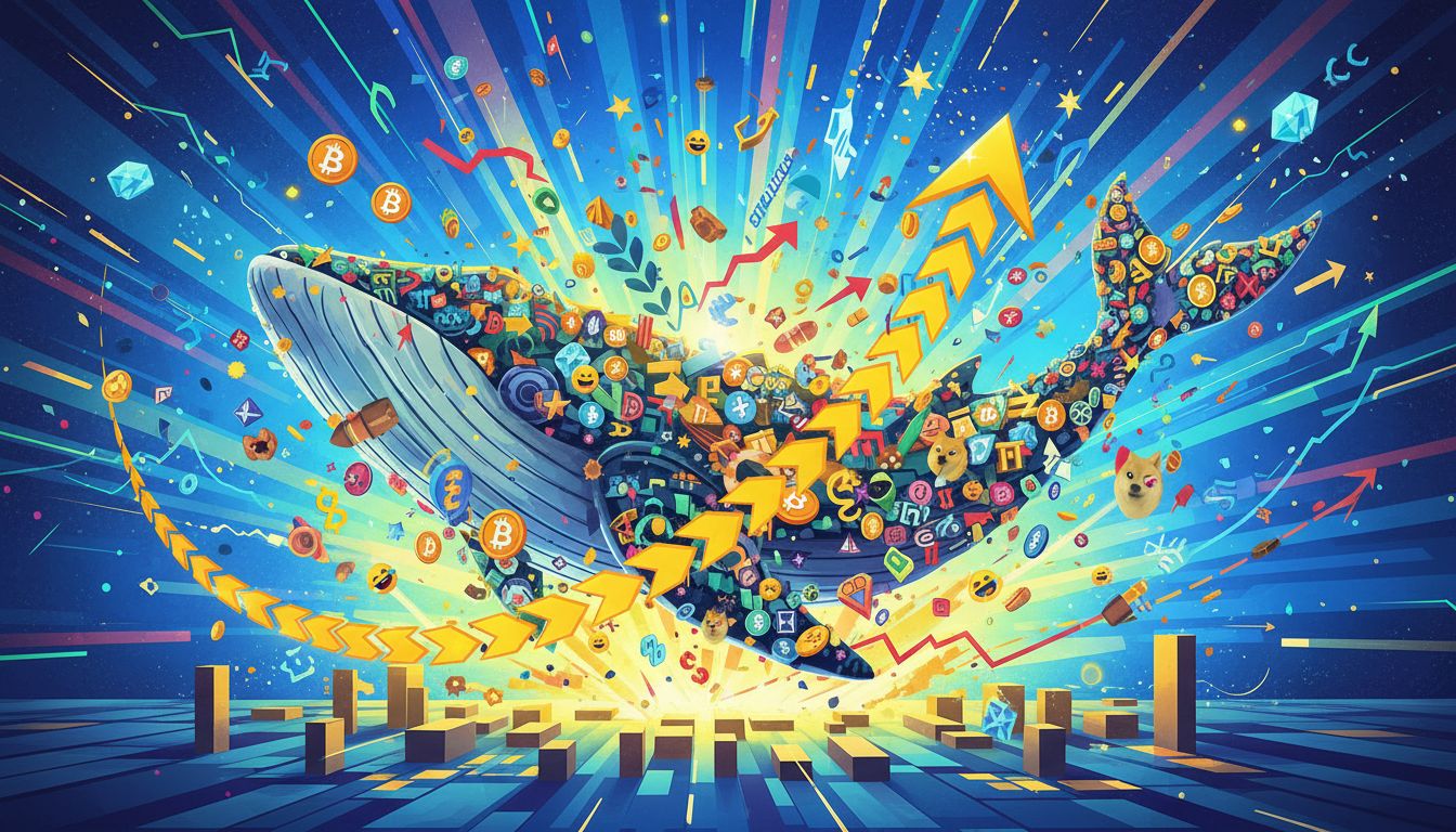 화이트웨일 밈코인, 한 달 새 40배 급등…시총 1,400억 원 돌파