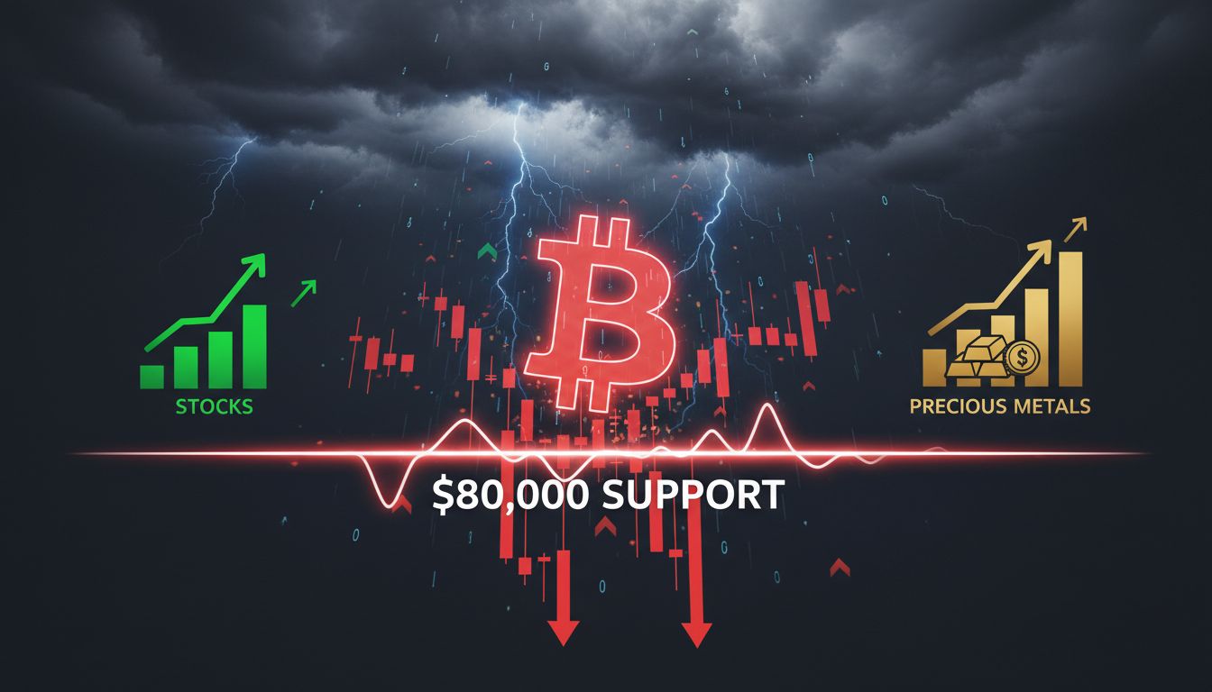 비트코인 45억 달러 손실…8만 달러 지지선 시험대