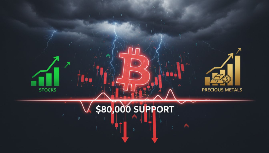  비트코인 45억 달러 손실…8만 달러 지지선 시험대