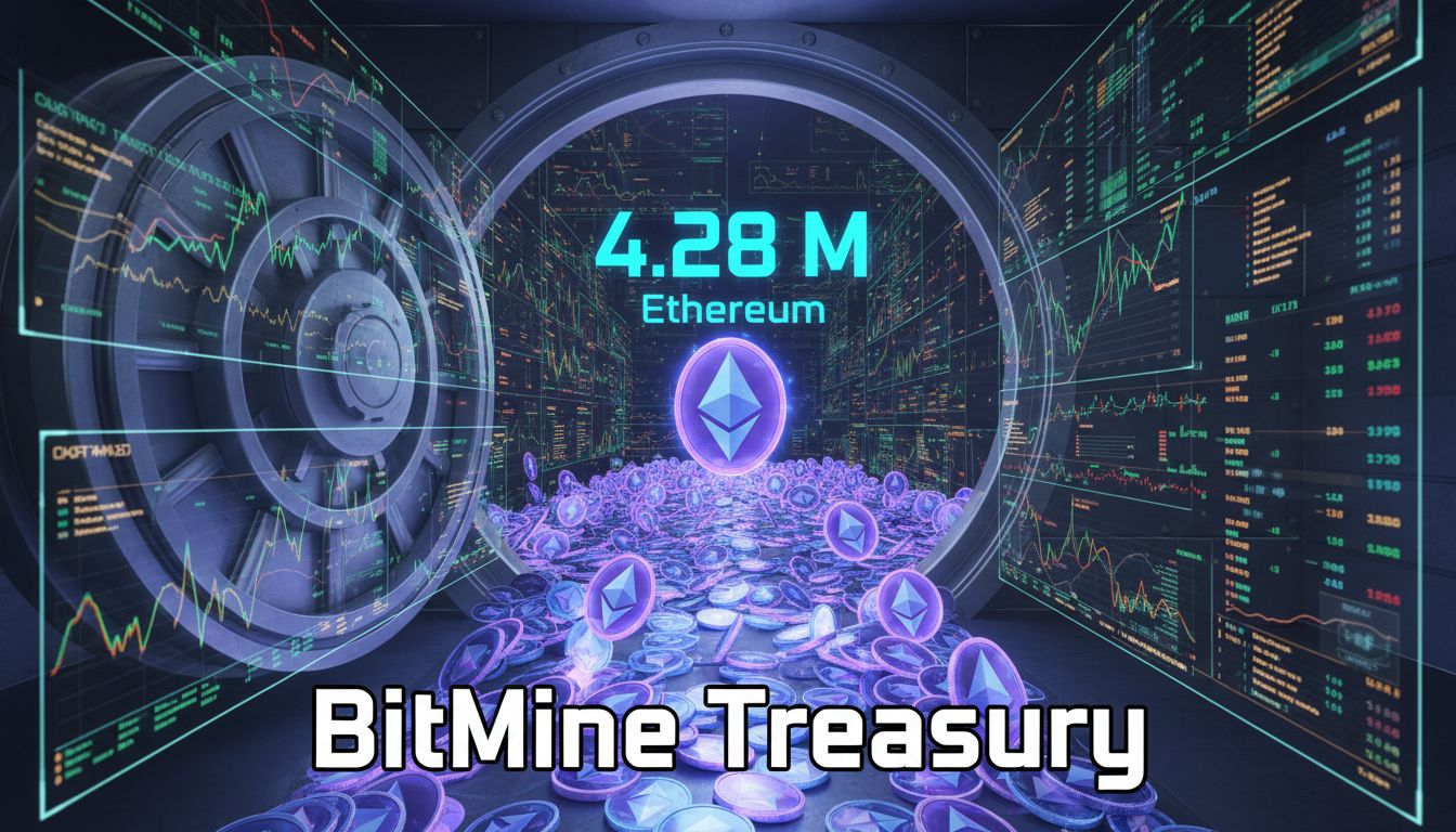 428만 ETH 보유…비트마인, '1조 4천억 원' 규모 트레저리로 세계 1위 등극