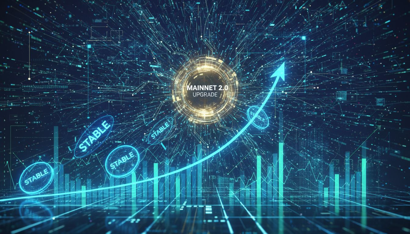 30억 달러 FDV 돌파… '스테이블' 메인넷 업그레이드 앞두고 +43% 급등