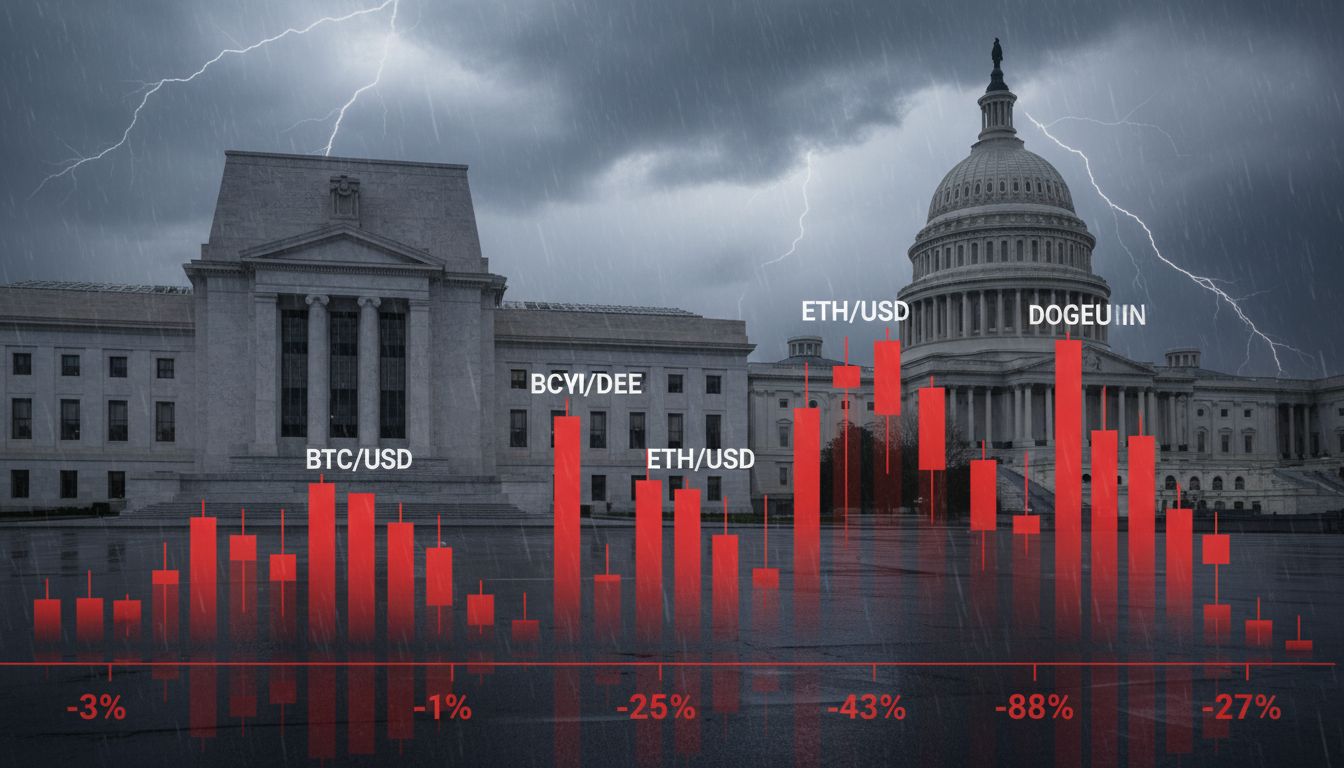 2430억 달러 증발…비트코인·이더리움, '긴축+정치 불확실' 직격탄
