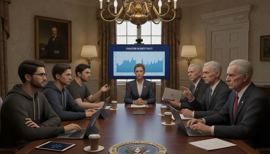 1.5조 달러 자금 유출 가능성… 백악관, 스테이블코인 이자 갈등 '직접 중재'