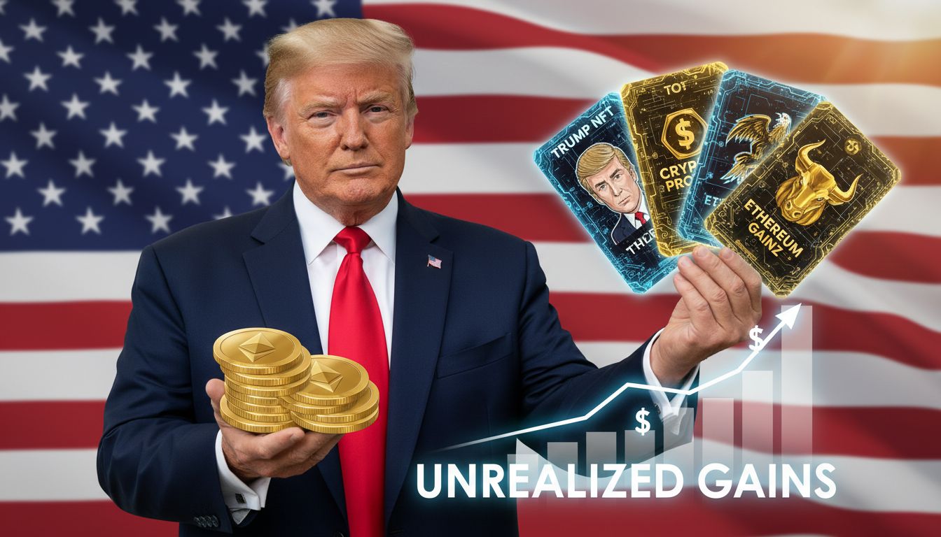 117,000달러 수익… 트럼프, NFT·이더리움으로 최소 1억 7,000만 원 벌었다