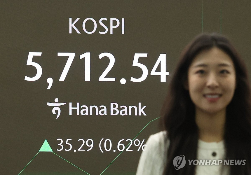 코스피, 5,700선 돌파하며 사상 최고치 경신
